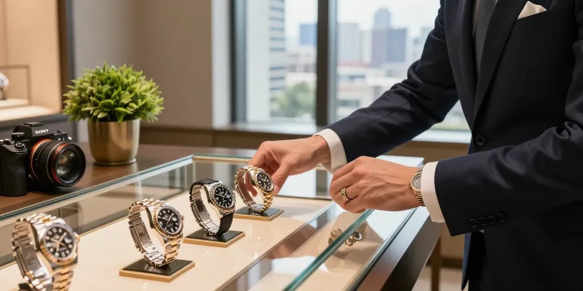 Showcasing rolex super clone watches in an elegant lifestyle setting, highlighting luxury and sophistication.