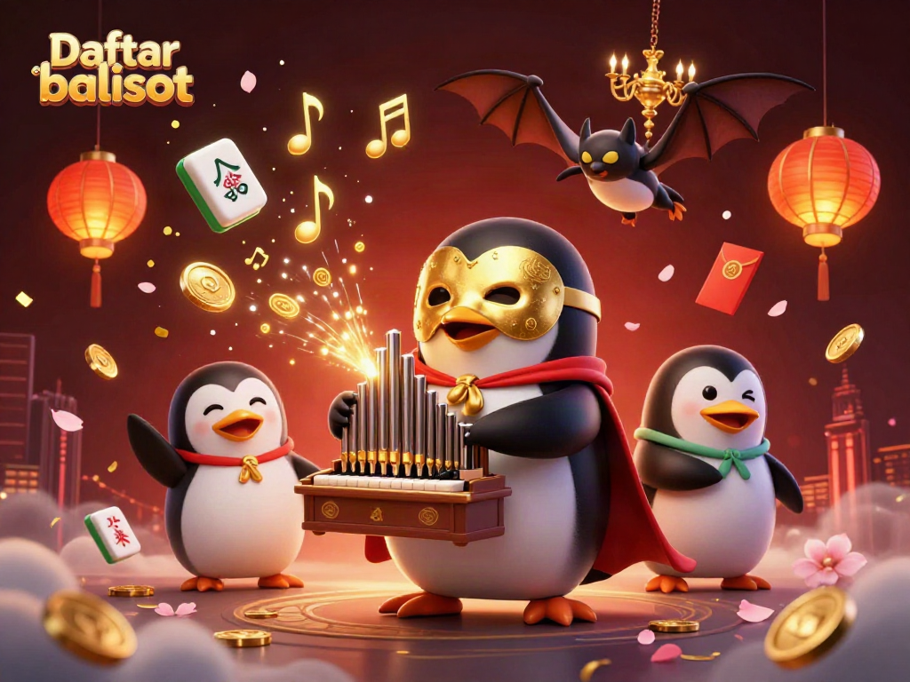 Experience thrilling adventures at Daftar balisot featuring a vibrant 3D penguin organist and dynamic casino elements!