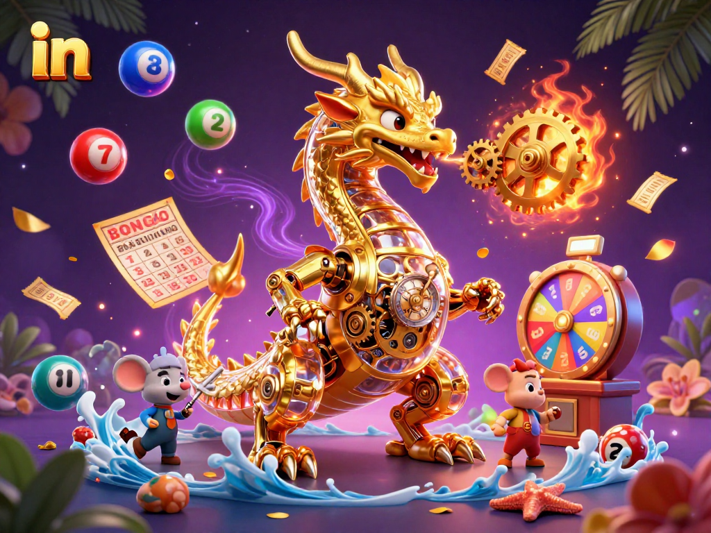 Engage in spinning lottery machines with vibrant balls and dynamic elements in the casino atmosphere.