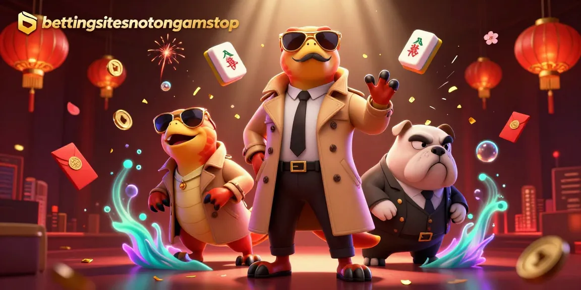 Engage with bettingsitesnotongamstop in an exciting 3D cartoon casino scene featuring raptors.
